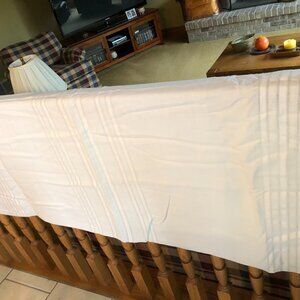 White Cloth Tablecloth 58" x 84" Machine Washable